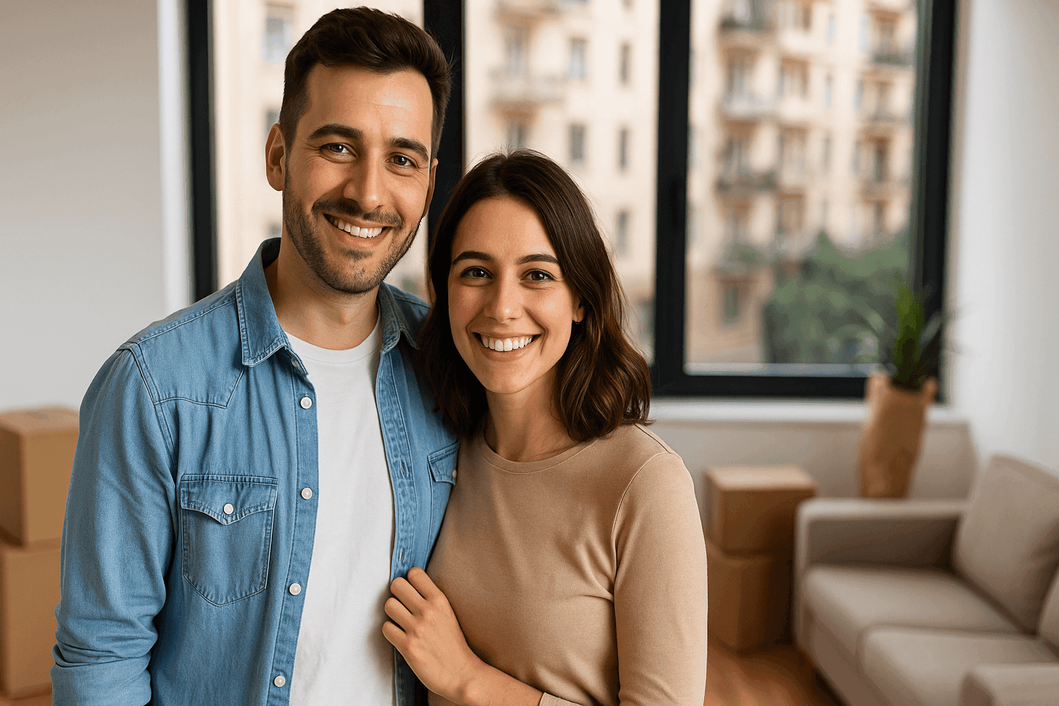 pareja aluilando sin garantia porpietaria con la garantia de alquiler de monclair